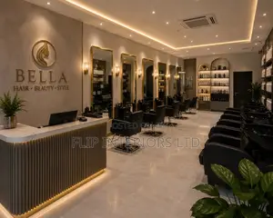 Elegant Salon Wall Ceiling Finishing