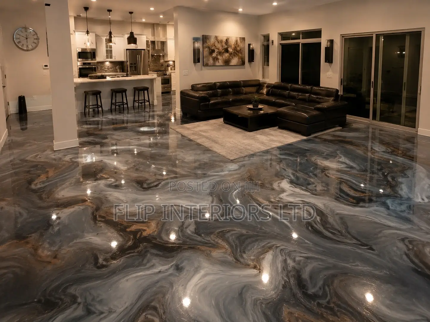 Decorative Metallic Epoxy Floor Finishes