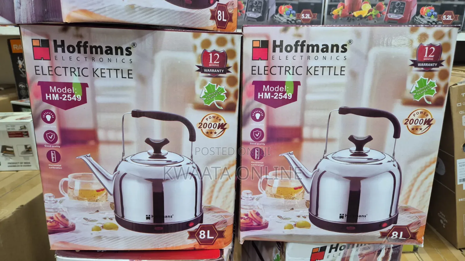 8-Litre Big Electric Kettle Hoffmans Hm-2549 – Efficient and Reliable
