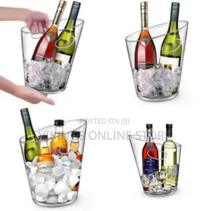 6.5l Acrylic Cooler Beer Wine Champagne Ice Bucket With Lid for Partie