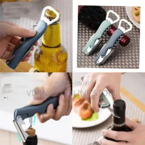 Portable Corkscrew Wine Bottle Opener Stainless Steel Screw Drill