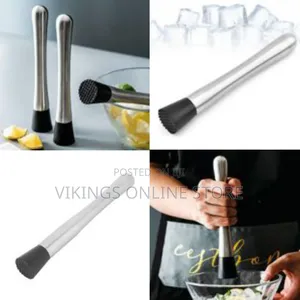 Practical Stainless Steel Pestle Cocktail Muddler Mojito Mixer Durable