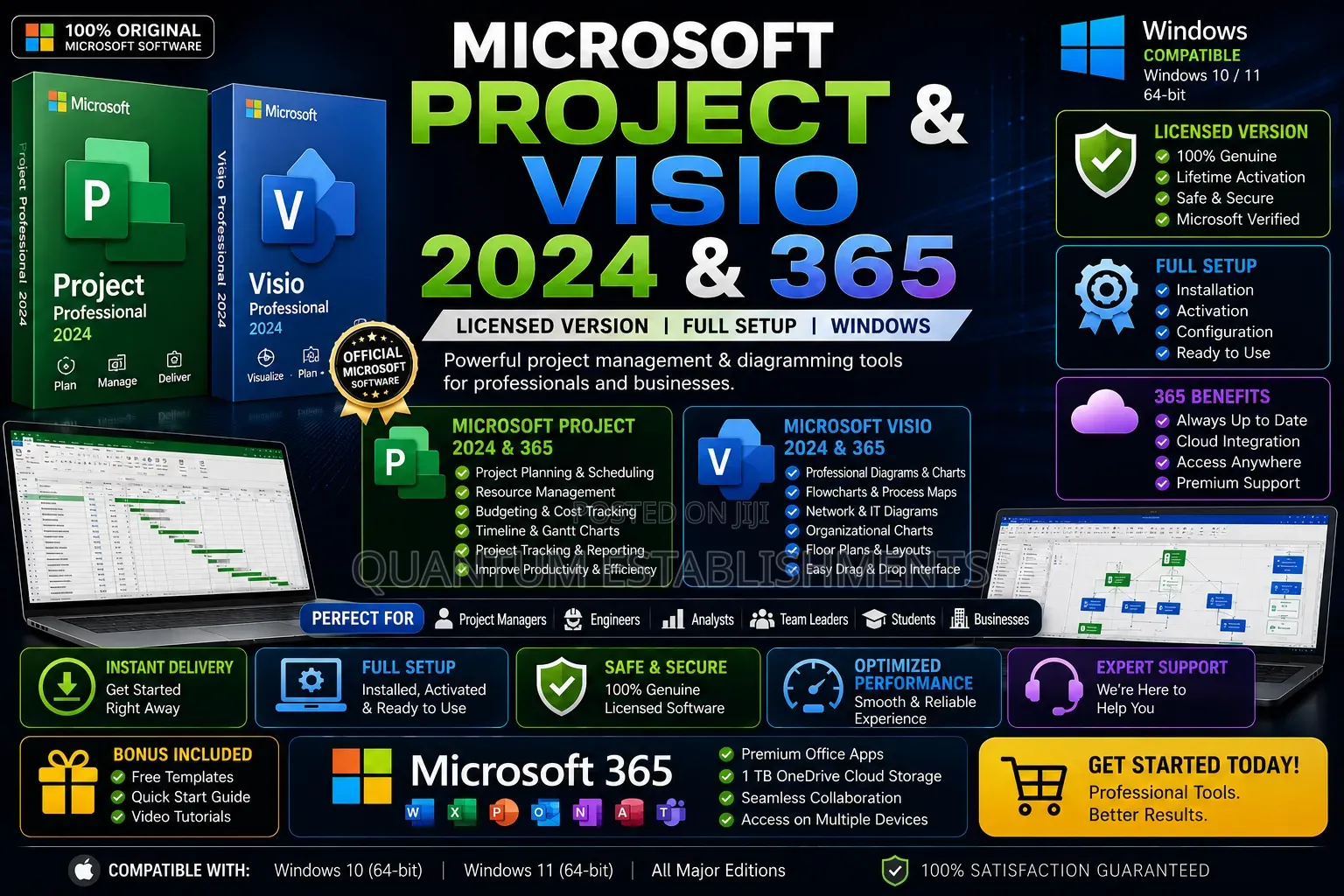 Microsoft Project Visio | Licensed Version | Full Setup | Windows