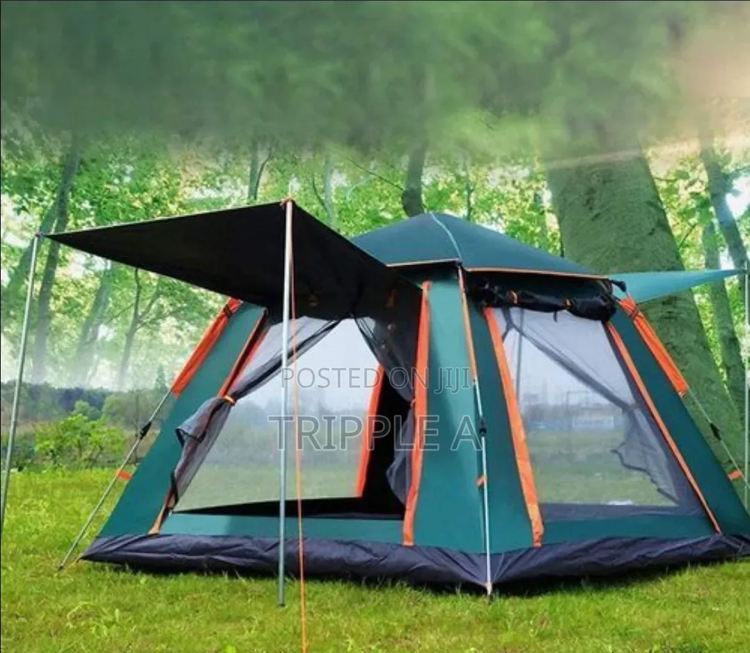 4 People Heavy Duty Automatic Camping Tent