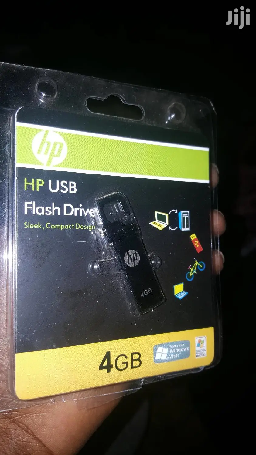 4GB HP Original Metallic Flash Drive