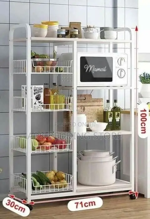 Four-Tier Mixed Shelf Unit