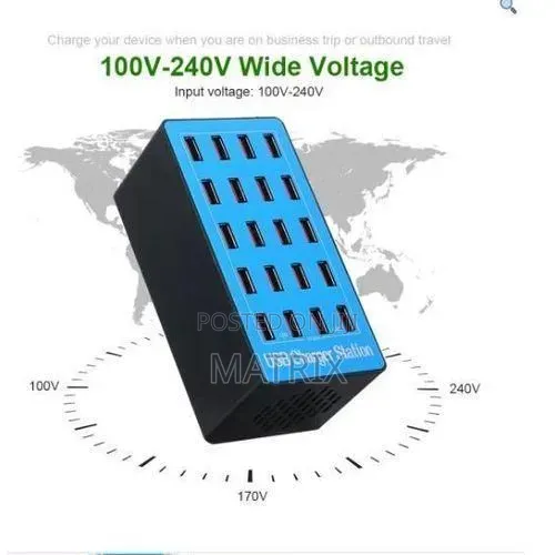 20 Port Usb Charging Station Power