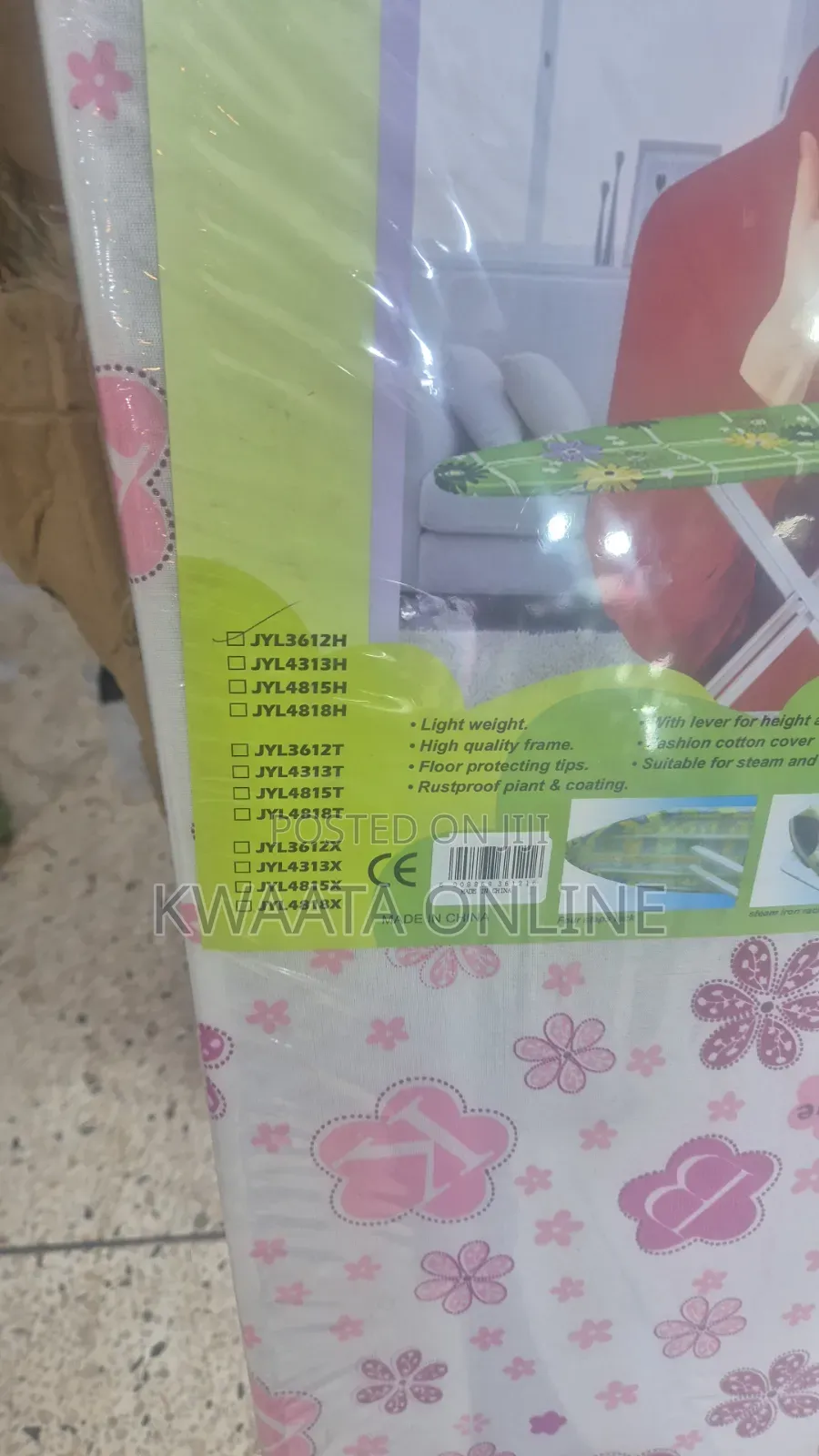 Small Ironing Board -Foldable,Heat-Resistant Cover(L90cmx W30cm)