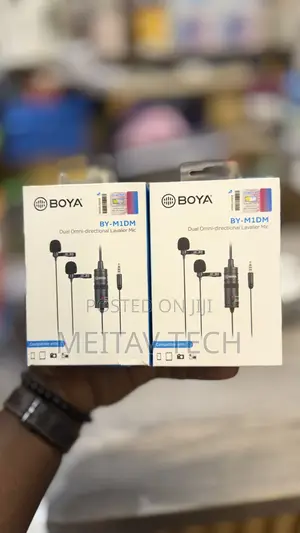 Boya Dual Head Lavalier Microphone