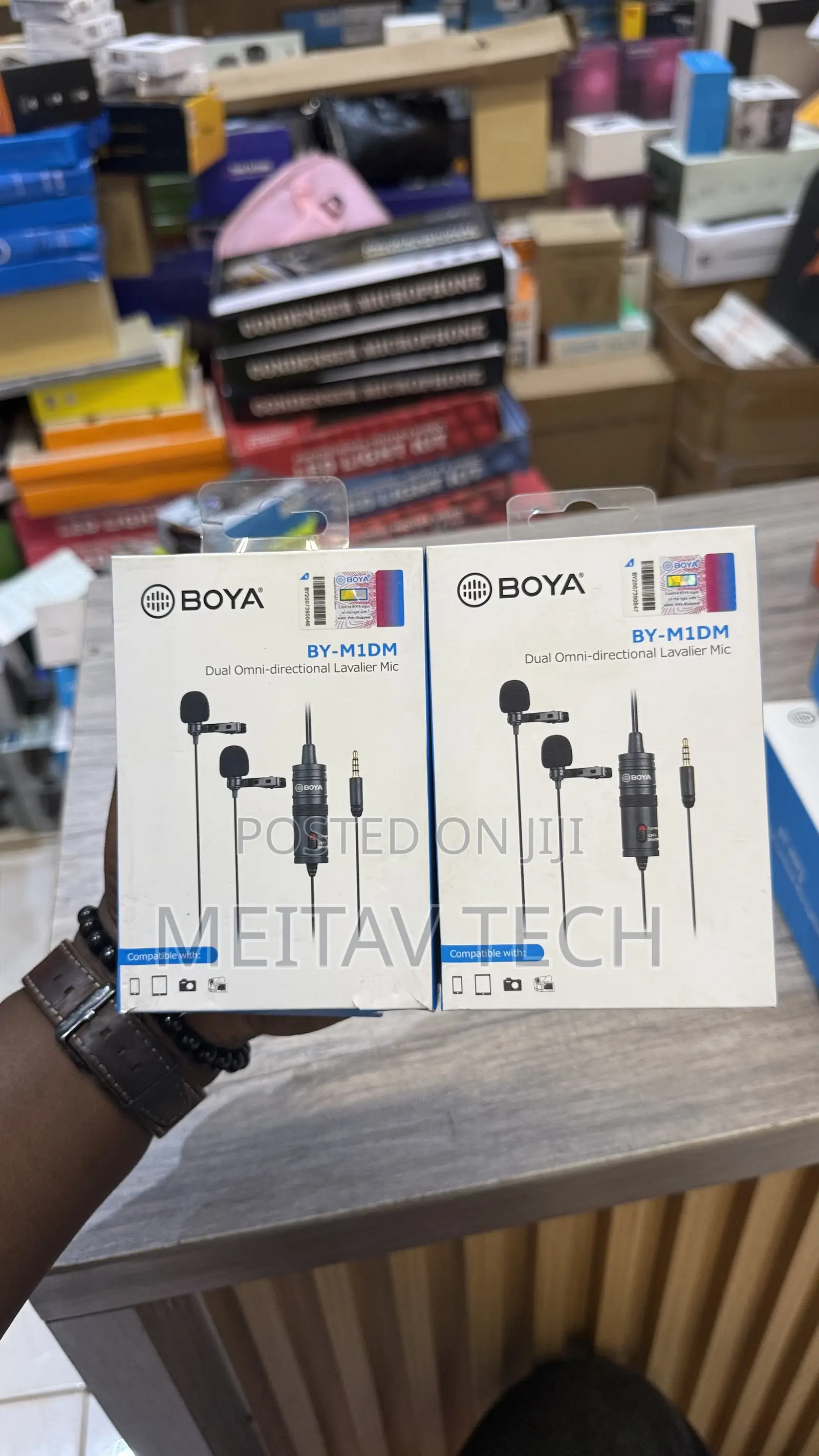 Boya Dual Head Lavalier Microphone
