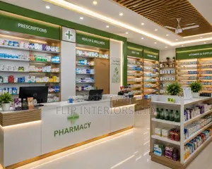 Modern Pharmacy Renovation Interior Setup