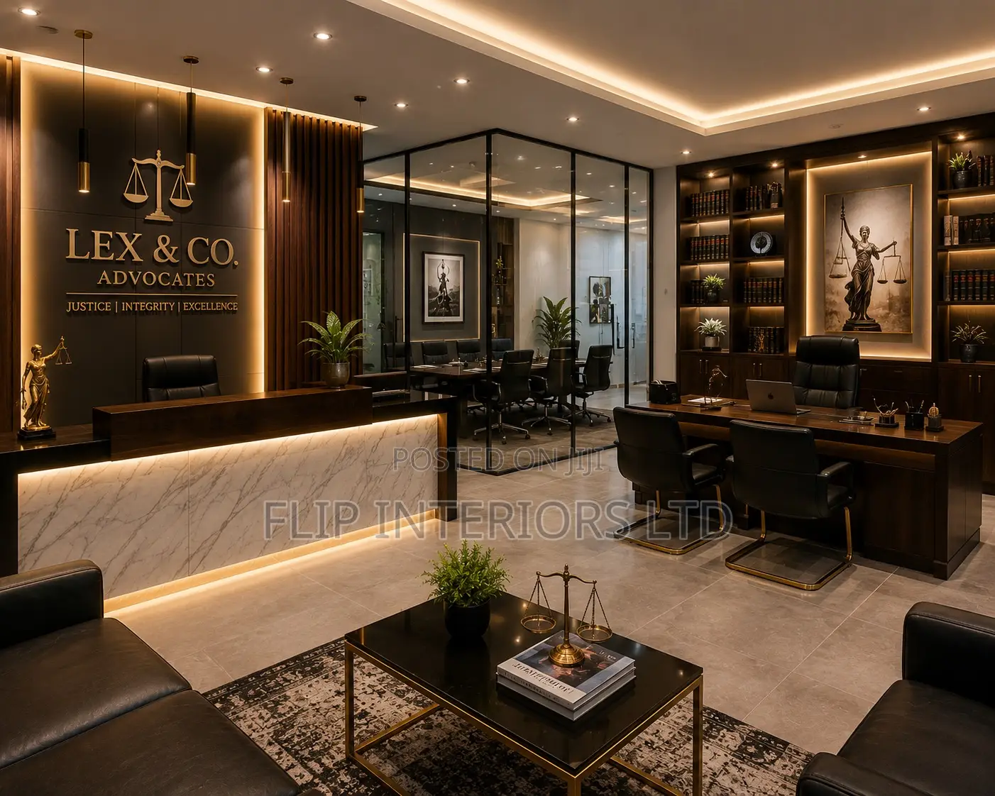 Modern Law Firm Interior Design Office Setup