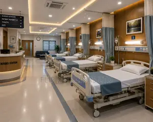 Modern Hospital Ward Interior Design Setup