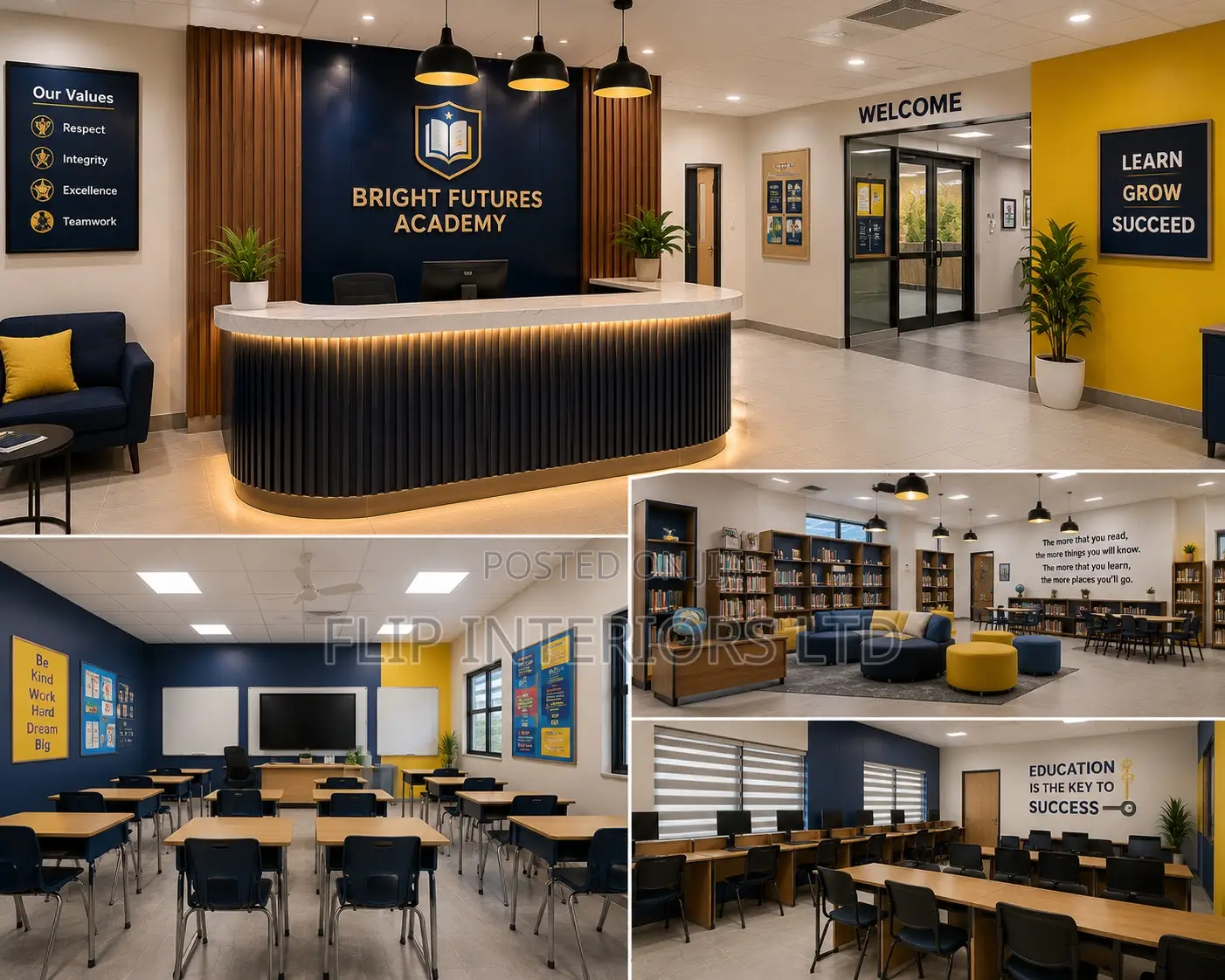 Modern School Interior Design Renovation Services