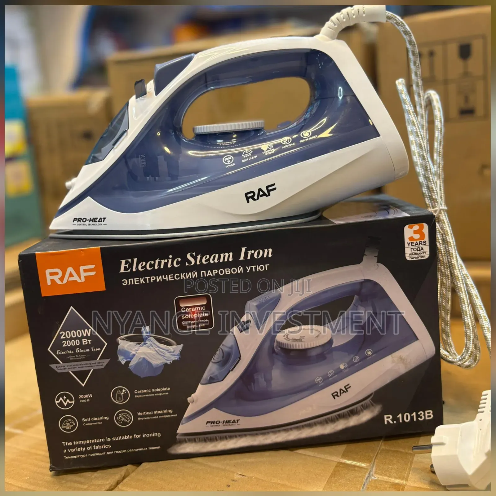 Raf R.1013b Electric Steam Iron.