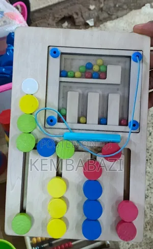 Wooden Montessori Educational Color Matching Puzzle Board