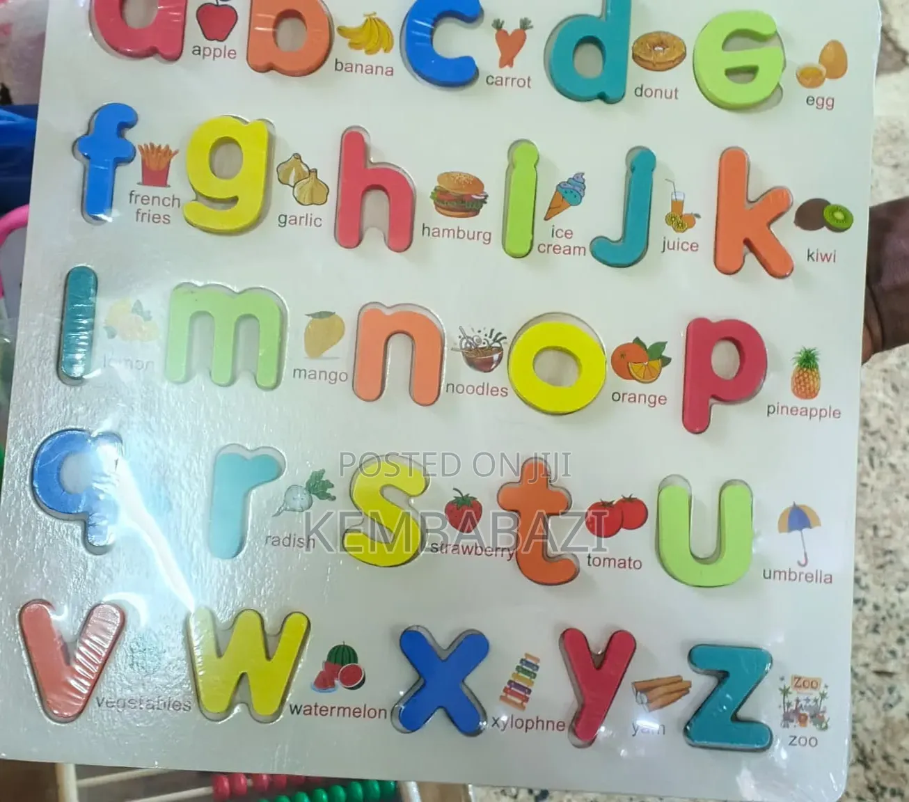 Wooden Alphabet Puzzle Board