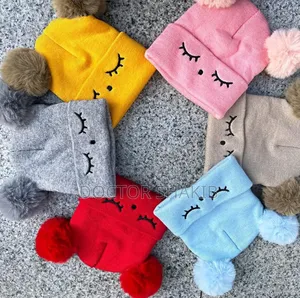 Two-Piece Baby Woolen Cap