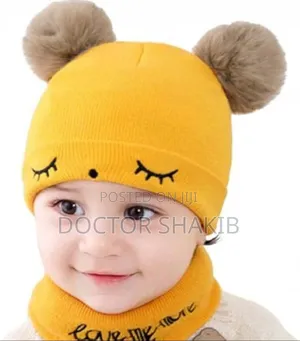 Two-Piece Baby Woolen Cap