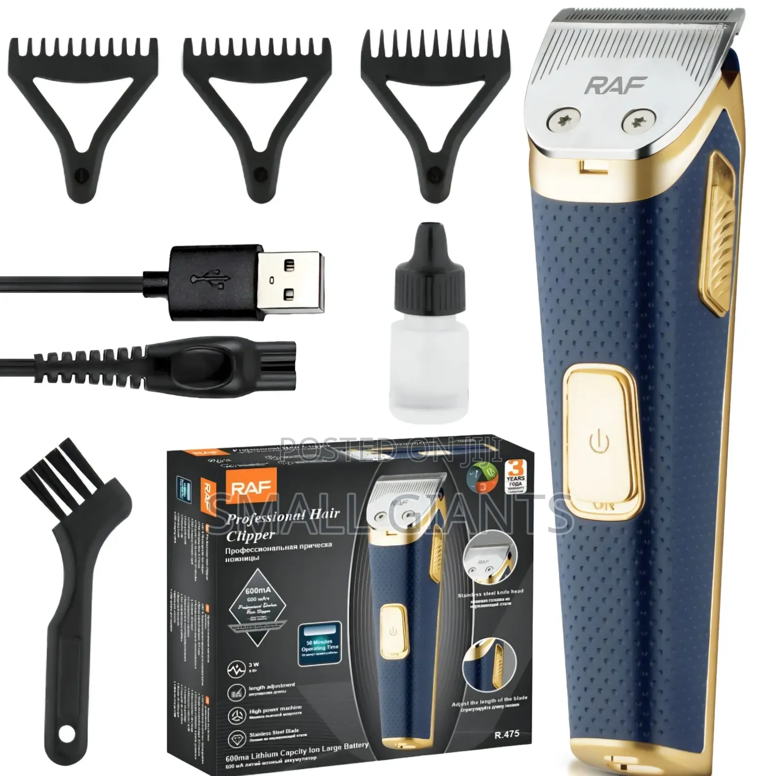 Raf R.475 Cordless Professional Hair Clipper