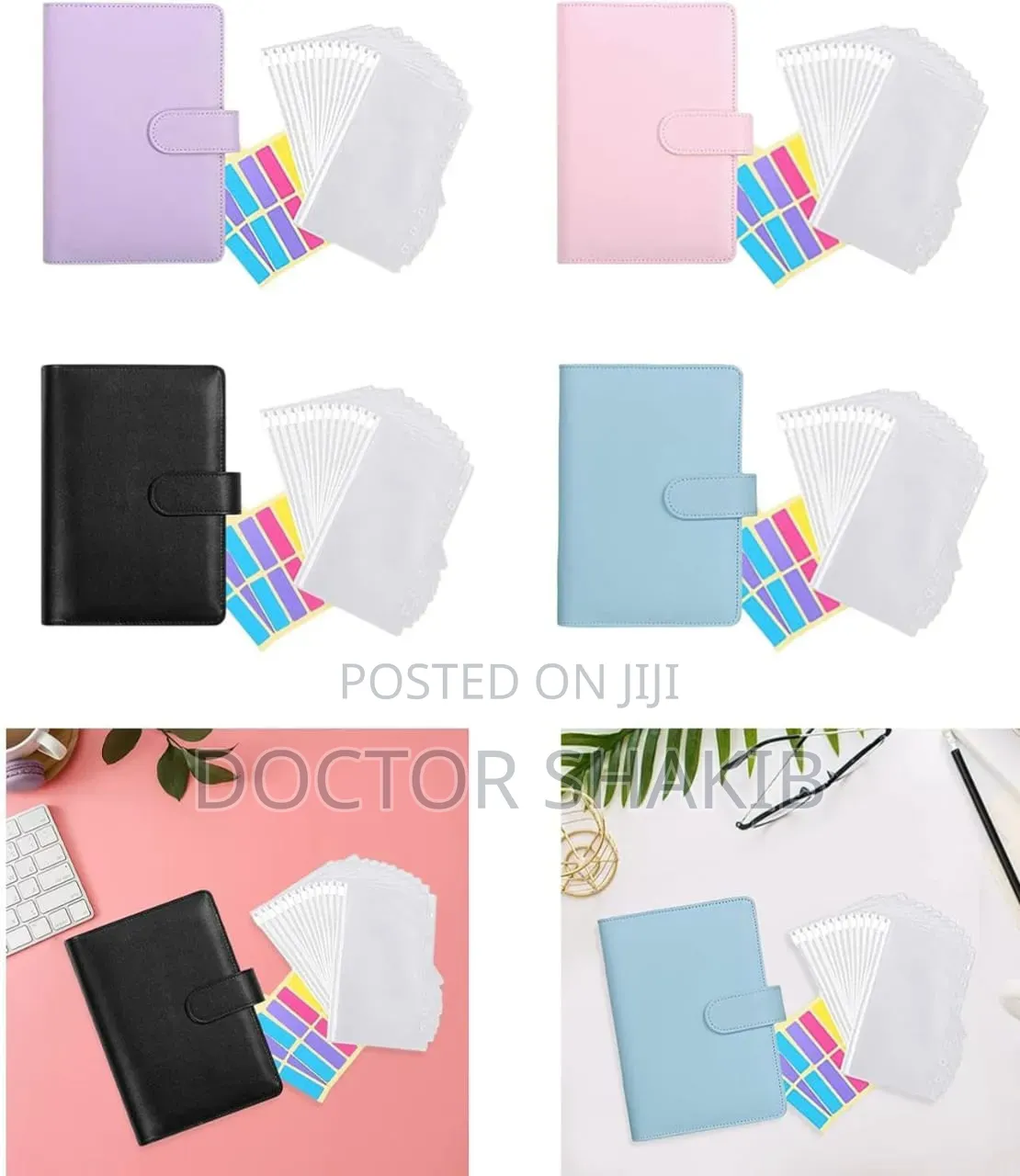 Leather A6 Budget Binder With Magnetic Closure.