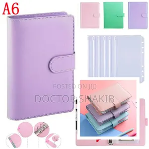 Leather A6 Budget Binder With Magnetic Closure.