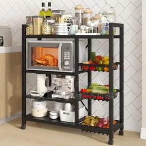 Four-Lever Metal Storage Cart