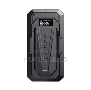 Portable Car Jump Starter Kit and Power Bank - Black