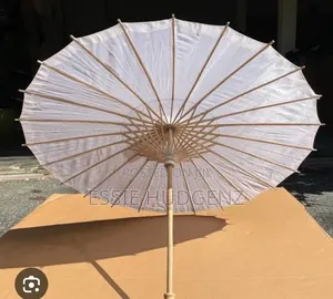 White Decorative Paper Parasol Umbrell