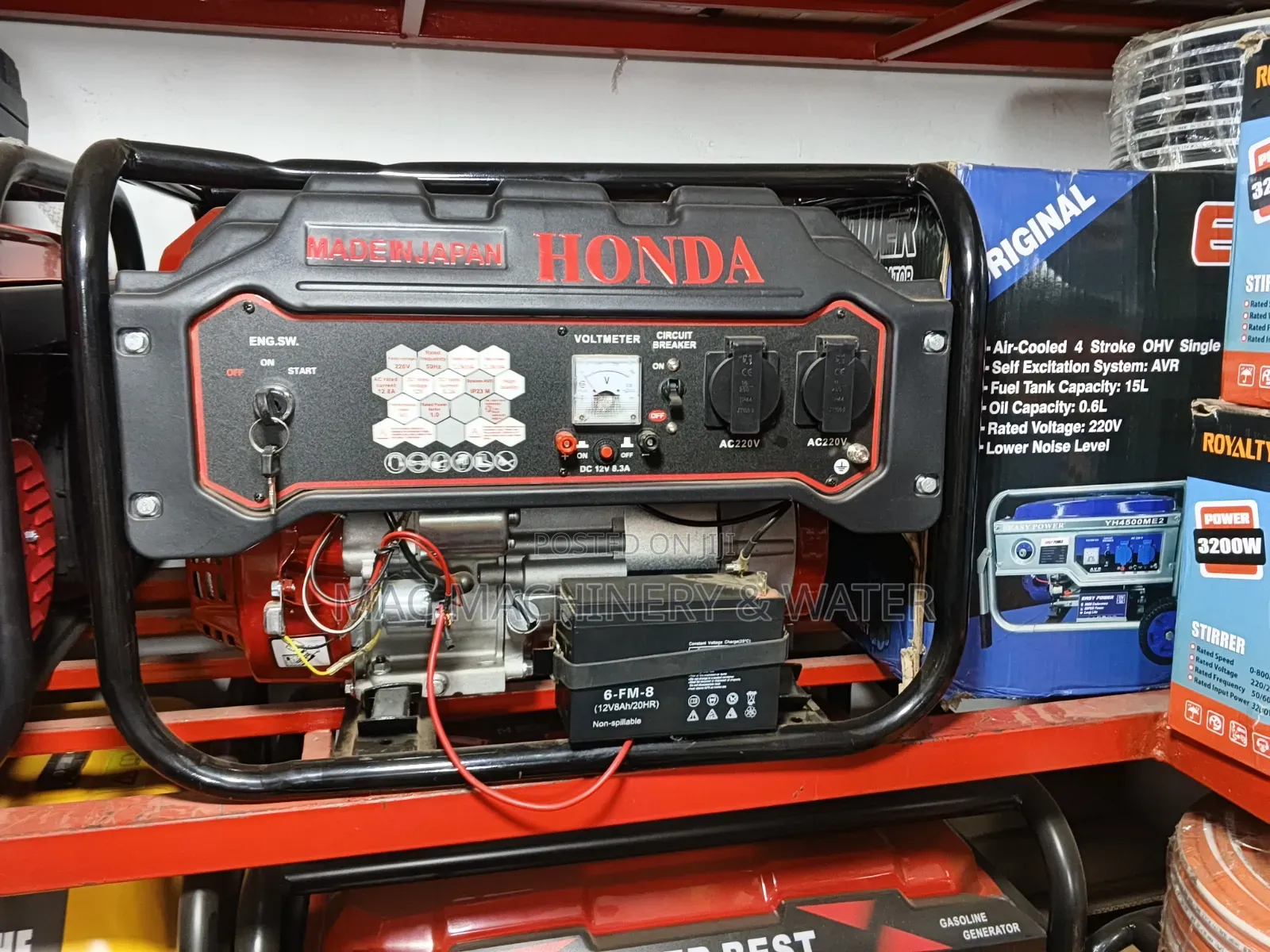Honda 3.8kva Generator Petrol Key Start