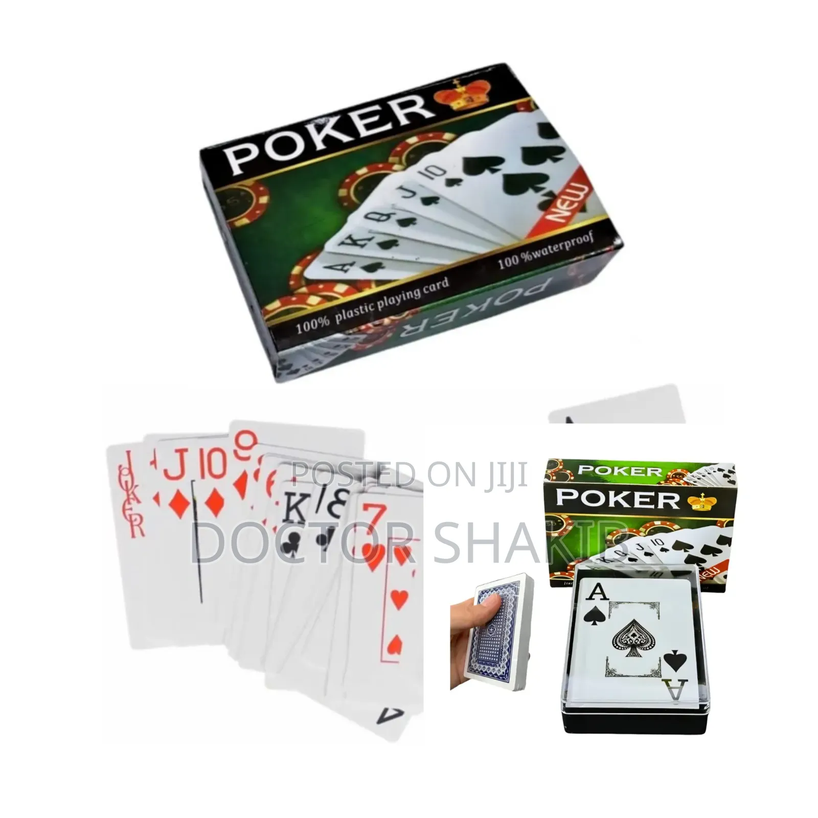 100% Plastic Waterproof Playing Cards