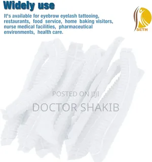 100pcs Non-woven Disposable Hair Net Bouffant Caps