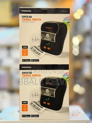 Porodo Super Hd Thermal Printer 58mm Label Printer With Bluetooth