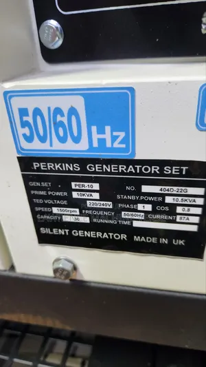 Single Phase Perkins Diesel Generator 10kva
