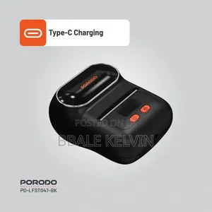 Porodo Super Hd Thermal Printer 58mm Label Printer With Bluetooth