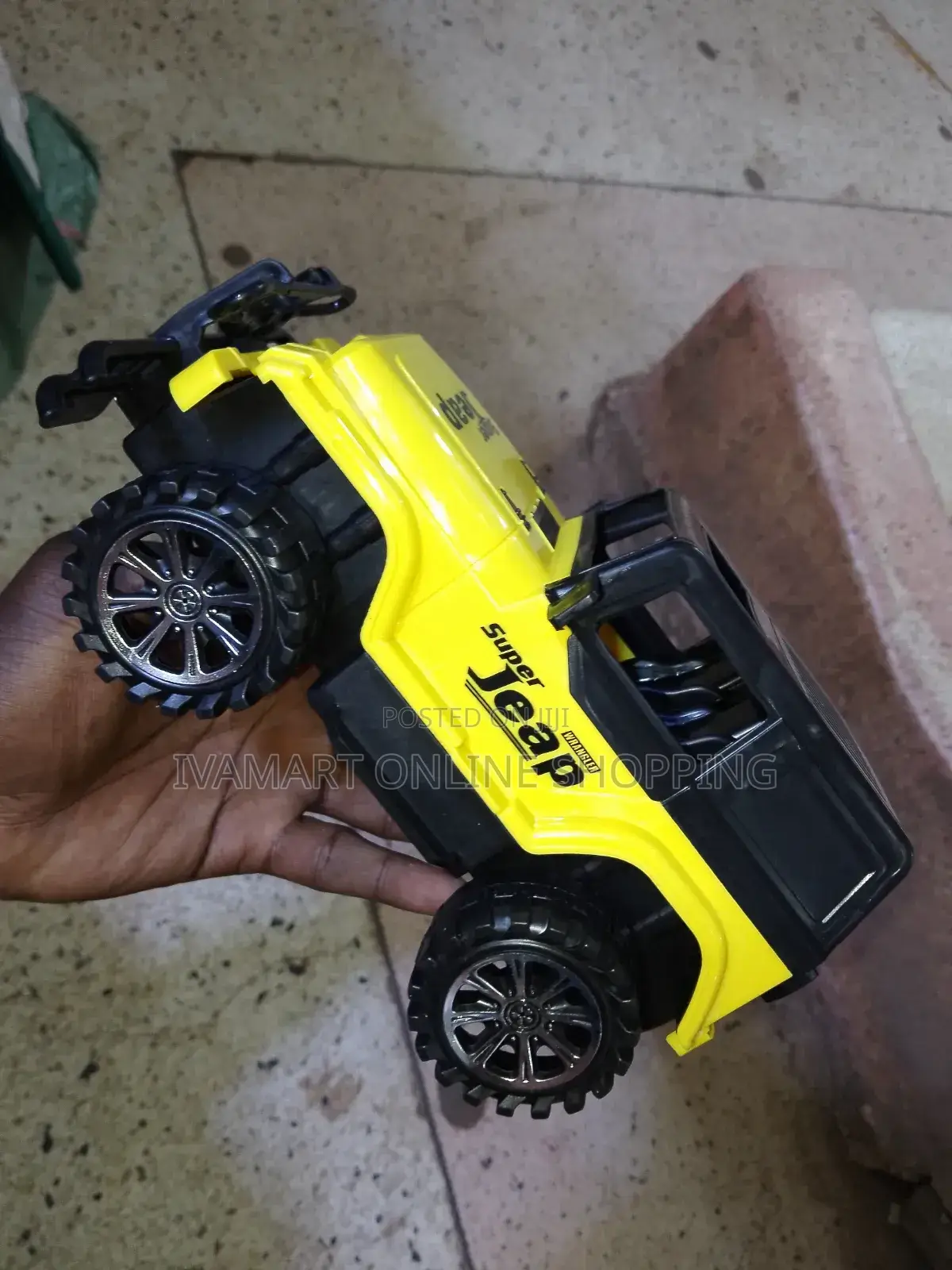 Army Jeep Car Toy for Kids - Pull and Push, No Batteries Required