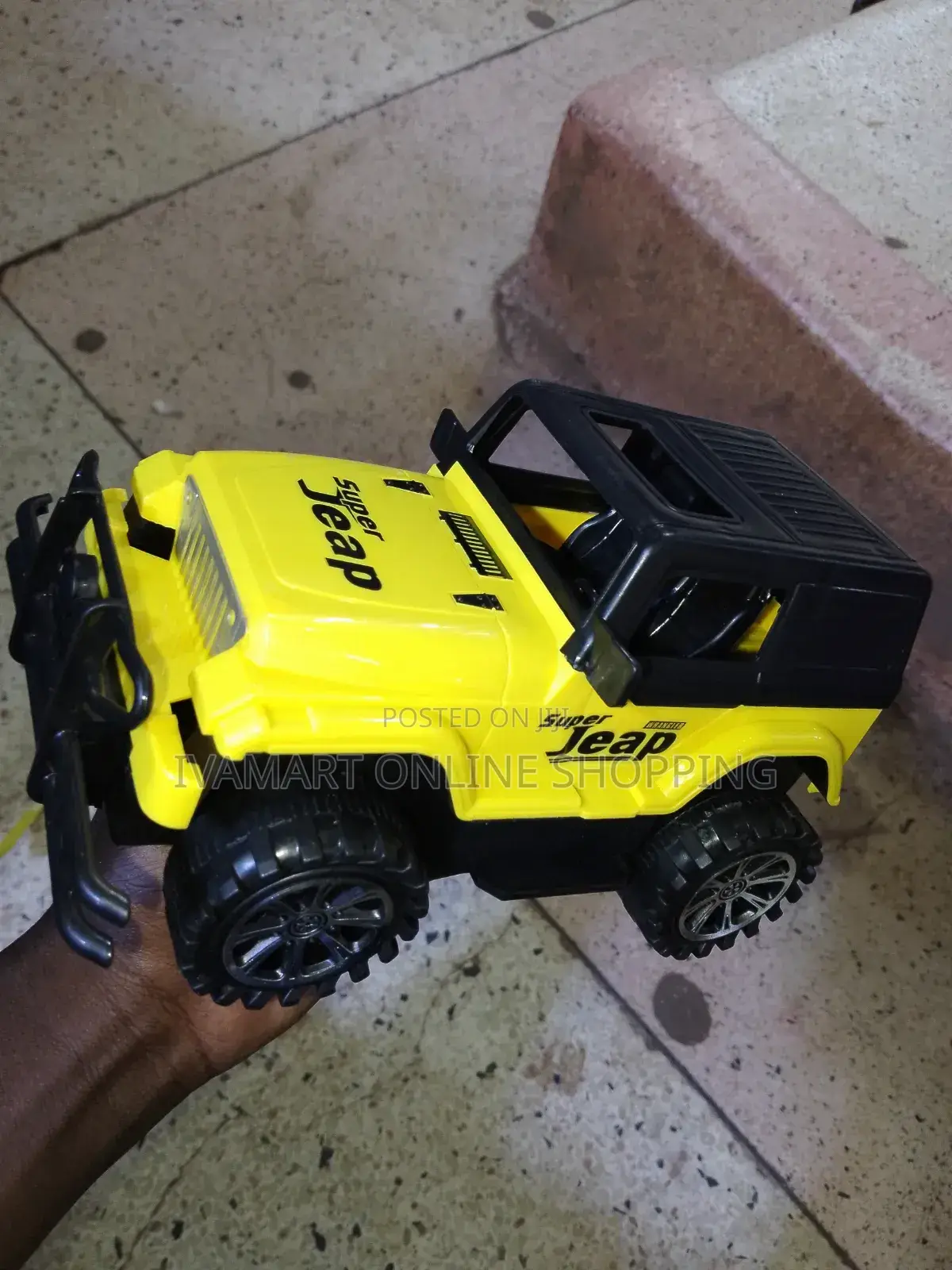 Army Jeep Car Toy for Kids - Pull and Push, No Batteries Required