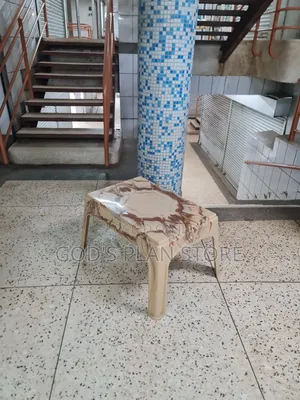 Multicolored Brown Plastic Table Plastic Table