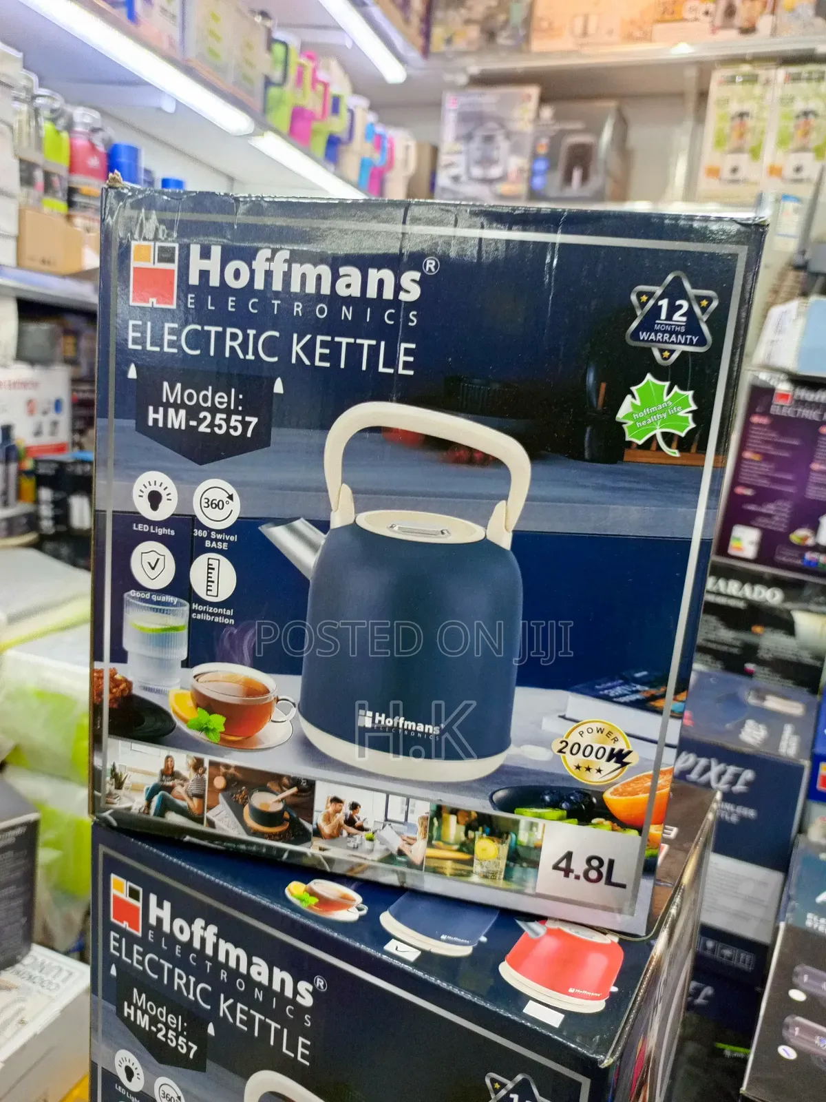Hoffmans Electronics Electric Kettle, Model Hm-2557.