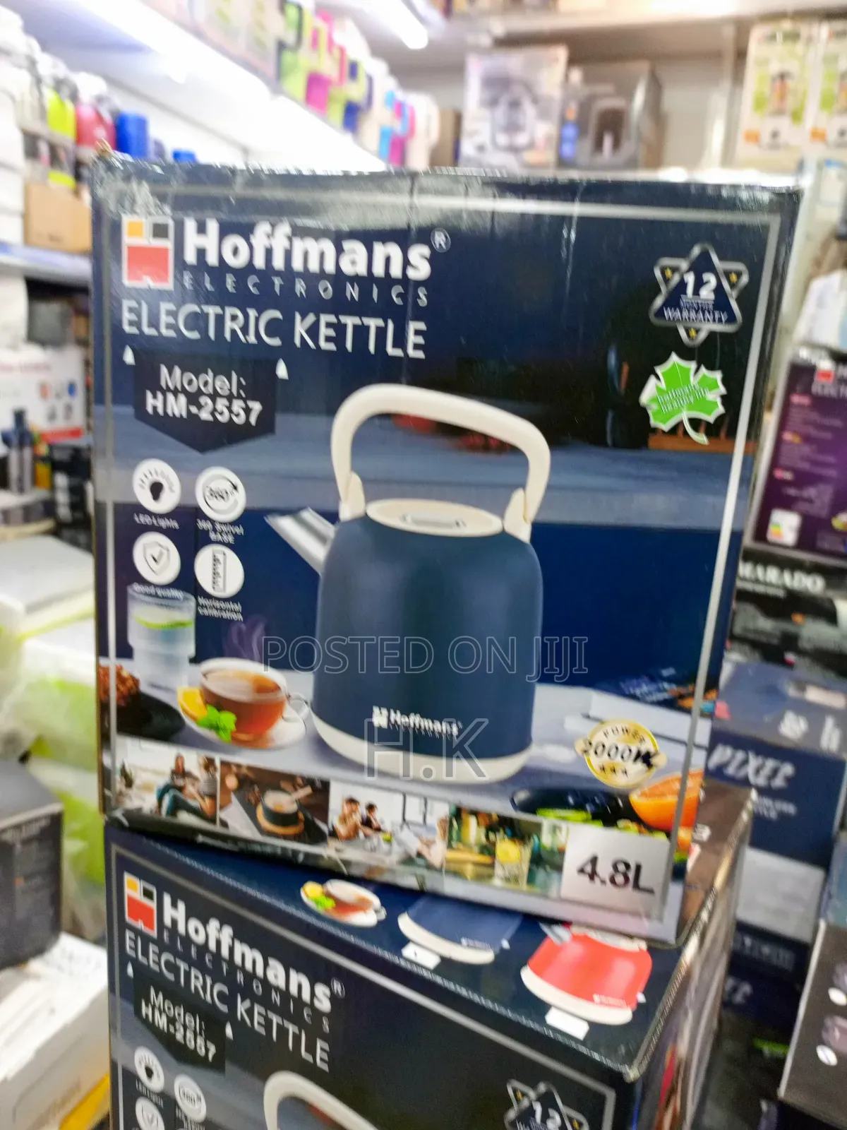 Hoffmans Electronics Electric Kettle, Model Hm-2557.