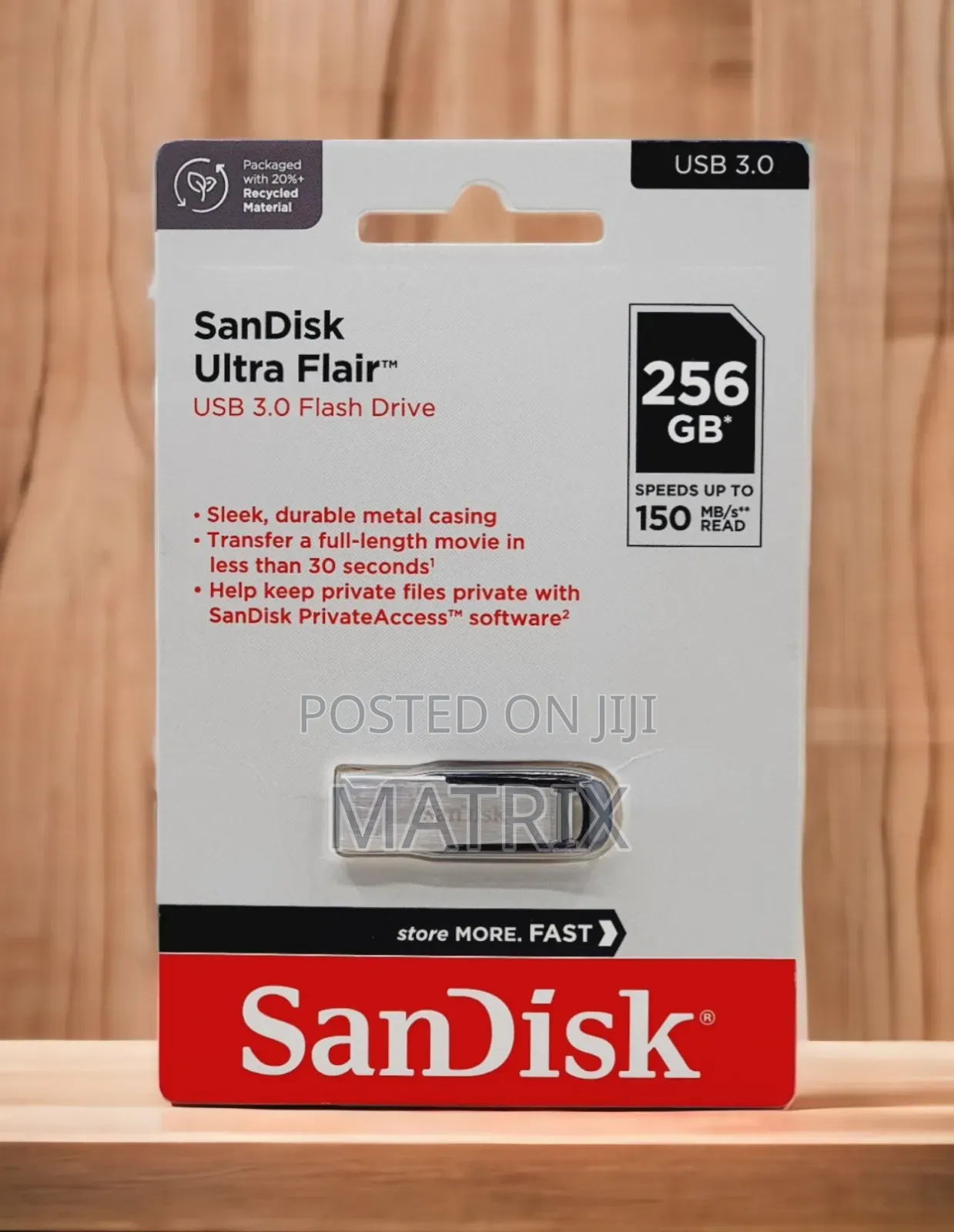 256gb Sandisk Ultra Luxe Usb 3.1 Flash Drive.