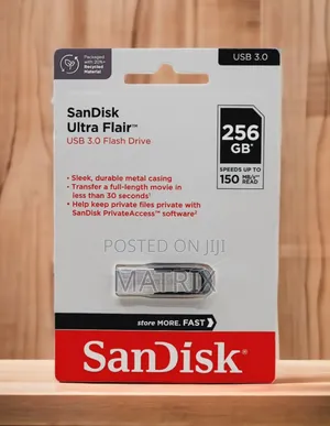 256gb Sandisk Ultra Luxe Usb 3.1 Flash Drive.