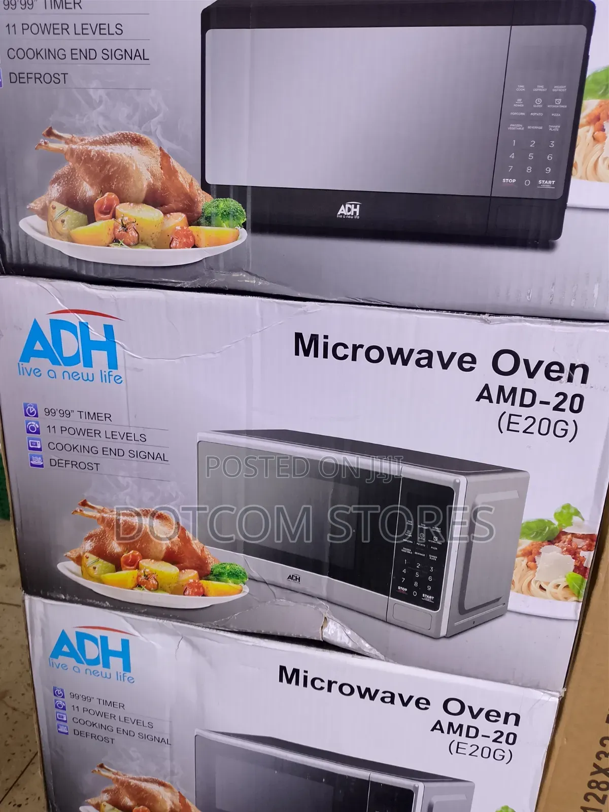 Adh 20 Litres Digital Microwave Oven - Black/Silver