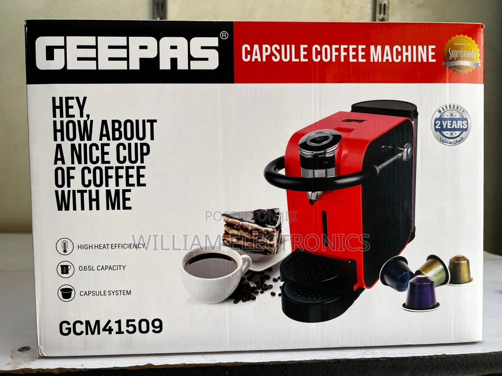 Geepas Capsule Coffee Machine/Geepas Coffee Machine