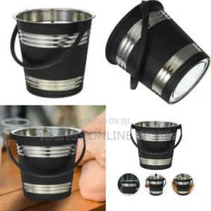 3l Wine Chiller Bucket Metal Ice Cube Bucket Ice Bin Small