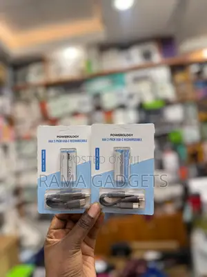 Powerology Aaa Usb-C Rechargeable Batteries.