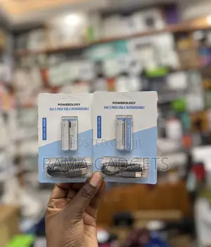 Powerology Aaa Usb-C Rechargeable Batteries.