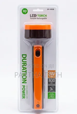 Rechargeable Led Torch – 3w Portable Flashlight, 800mah Battery,