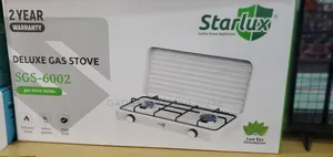 Starlux SGS-6002 White Deluxe Gas Stove, Which Includes a Stainless
