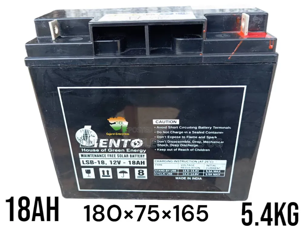 SMF Battery Lento 18ah/12volts